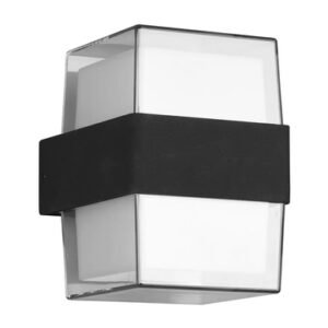 POWERTECH LED φωτιστικό τοίχου HLL-0159, 14W, 4000K, 1120lm, IP65, μαύρο