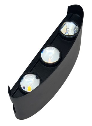 POWERTECH LED φωτιστικό τοίχου HLL-0161, 6W, 4000K, 480lm, IP65, μαύρο - Image 5