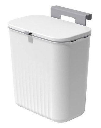 HOME USE κάδος απορριμμάτων HUH-0151, 9lt, 26x16x29cm, λευκός