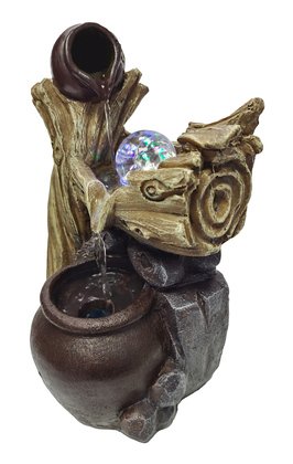 HOME USE διακοσμητικό συντριβάνι HUH-0176, φωτιζόμενο, 18x20x35cm - Image 3