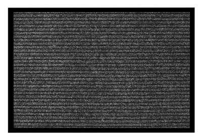 HOME USE πατάκι εισόδου HUH-0207, αντιολισθητικό, 60x40cm, 6mm πάχος, γκρι