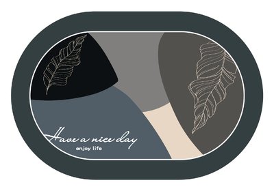 HOME USE πατάκι μπάνιου HUH-0213, αντιολισθητικό, 60x40cm, 3.5mm πάχος, πολύχρωμο