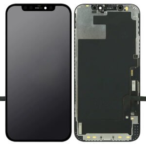 TW INCELL LCD για iPhone 12/12 Pro, camera-sensor ring, earmesh, μαύρη