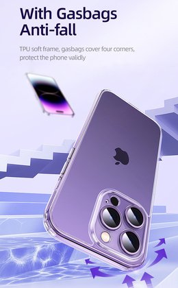 USAMS θήκη Crystal για iPhone 14 Pro Max, διάφανη - Image 3
