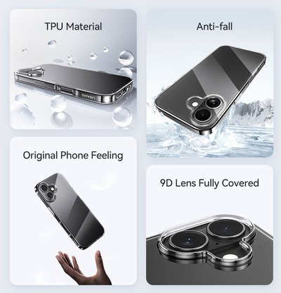 USAMS θήκη Primary US-BH885 για iPhone 16, διάφανη - Image 2