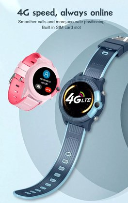 INTIME GPS smartwatch για παιδιά IT-051, 1.28", camera, 4G, IPX7, μαύρο - Image 3