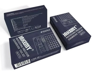 JAKEMY σετ κατσαβιδιών ακριβείας JM-8176 με θήκη, CR-V, 106τμχ - Image 6