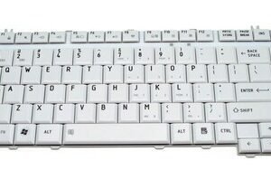 Πληκτρολόγιο για Toshiba Satellite A200/A205/A210 Series, US, λευκό