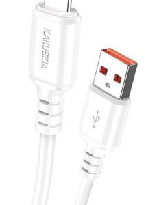 KAKUSIGA καλώδιο Lightning σε USB KSC-982, 3A, 480Mbps, 1m, λευκό