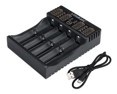 LIITOKALA φορτιστής LII-402 για μπαταρίες NiMH/CD, Li-Ion, IMR, 4 slots - Image 2