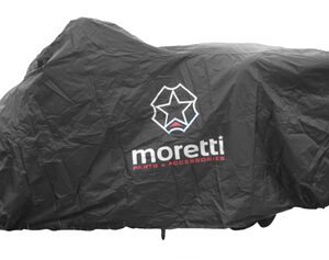 MORETTI κουκούλα μηχανής LXMA2753 με θήκη, L 246x104x127cm, μαύρη