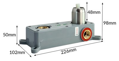 BRUNO μπαταρία νιπτήρα M61615-207, εντοιχισμού, αναμεικτική, ασημί - Image 5