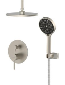 BRUNO σετ κεφαλή ντους με τηλέφωνο M63125-531, αναμεικτική, εντοιχισμού, ασημί