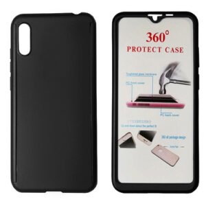 POWERTECH Θήκη Body 360° Tempered Glass, Huawei Y5 2019/Honor 8S, μαύρη