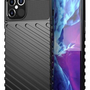 POWERTECH Θήκη Thunder MOB-1636 για iPhone 12 Pro Max, μαύρη