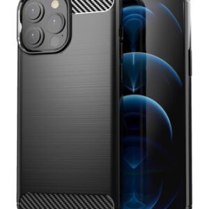 POWERTECH Θήκη Carbon MOB-1656 για iPhone 13 Pro Max, μαύρη