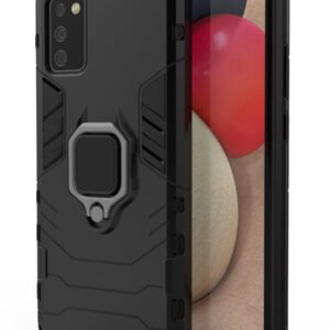 POWERTECH Θήκη Ring Armor MOB-1673 για Samsung A02s, μαύρη