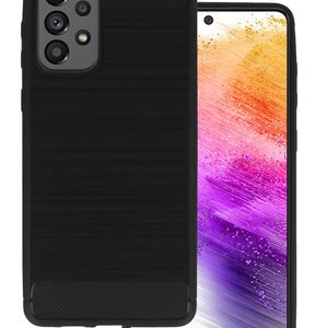 POWERTECH θήκη Carbon MOB-1741 για Samsung A73 5G, μαύρη
