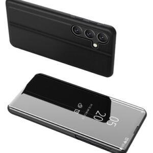 POWERTECH θήκη Clear view MOB-1863 για Samsung Galaxy A24, μαύρη