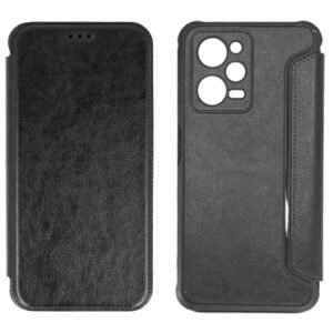 POWERTECH θήκη Razor Leather MOB-1914, Xiaomi Note 12 Pro/X5 Pro, μαύρη