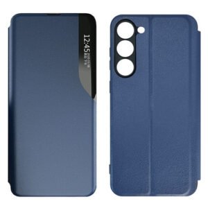 POWERTECH θήκη Smart view MOB-1916 για Samsung S23 Plus, μπλε