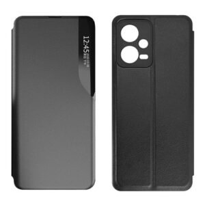 POWERTECH θήκη Smart view MOB-1918 για Xiaomi Note 12 5G/Poco X5, μαύρη