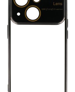 POWERTECH θήκη Electro Lens MOB-1944 για iPhone 15, διάφανη-μαύρη
