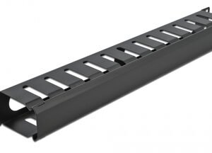 POWERTECH cable management NETW-0028 για rack 19"/1U, μεταλλικό, μαύρο