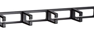 POWERTECH cable management NETW-0031 για rack 19"/1U, 5x γάντζοι, μαύρο