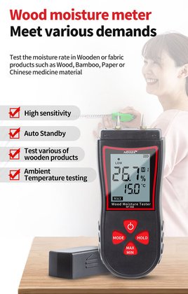 NOYAFA ψηφιακός μετρητής υγρασίας ξύλου NF-568 - Image 2