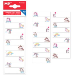 MP θερμοκολλητικές ετικέτες ρούχων unicorn PA011-01, 19τμχ