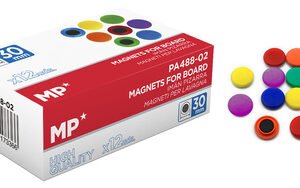 MP χρωματιστός μαγνήτης PA488-02, 30mm, 12τμχ