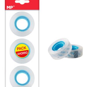 MP κολλητική ταινία Crystal PA506-01, 12mm, 33m, διάφανη, 3τμχ