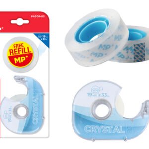 MP βάση και 2x κολλητικές ταινίες Crystal PA506-05, 19mm, 33m, διάφανη