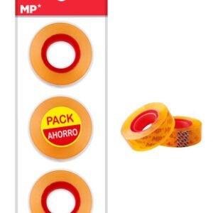 MP κολλητική ταινία Transparent PA507-01, 12mm, 33m, διάφανη, 3τμχ