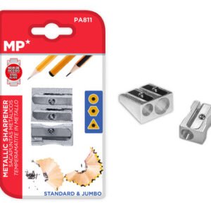 MP σετ μεταλλικές ξύστρες PA811, 25mm, ασημί