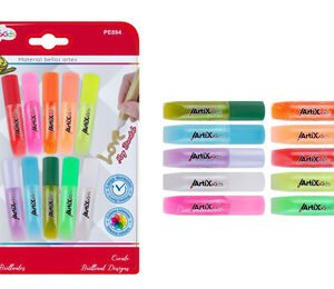 ARTIXKIDS σετ χρωματιστές κόλλες με glitter PE894, 10τμχ