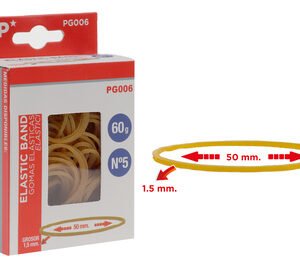 MP λαστιχάκια συσκευασίας PG006 σε κουτί, No5, 1.5x50mm, 60g