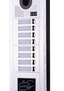 PAILI Mπουτονιέρα PL619-8D, CCD 1MP, 8 κουδουνιών, εντοιχιζόμενη, inox