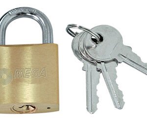 MEGA λουκέτο ασφαλείας 24263, 3x κλειδιά, μεταλλικό, 63mm