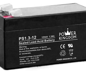 POWER KINGDOM μπαταρία μολύβδου PS1.3-12, 12Volt 1.3Ah