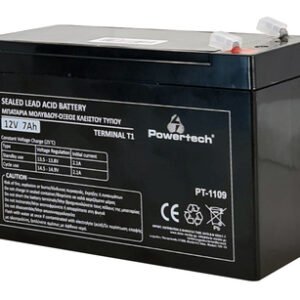 POWERTECH μπαταρία μολύβδου PT-1109, 12V 7Ah, T1