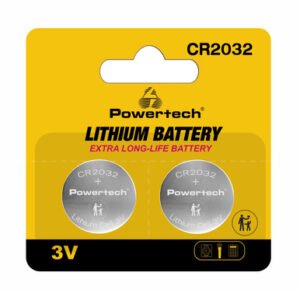 POWERTECH μπαταρίες λιθίου PT-1209, CR2032, 3V, 2τμχ
