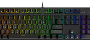 POWERTECH gaming μηχανικό πληκτρολόγιο PT-1254, ενσύρματο, RGB, μαύρο
