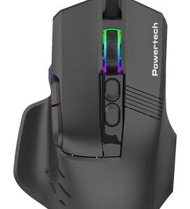 POWERTECH ενσύρματο gaming ποντίκι PT-1274, RGB φως, οπτικό, 12000DPI, μαύρο