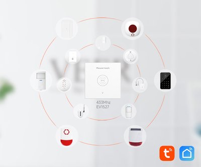 POWERTECH smart ασύρματο σύστημα συναγερμού PT-1285, RFID, WiFi, TUYA - Image 3