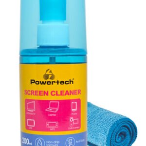 POWERTECH σπρέι καθαρισμού οθόνης PT-1312 με πανί μικροϊνών, 200ml