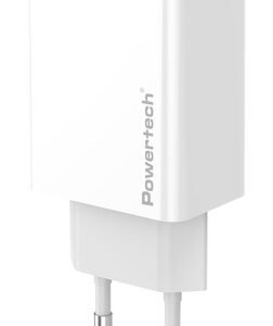POWERTECH φορτιστής τοίχου PT-1321, 2x USB, 12W, λευκός