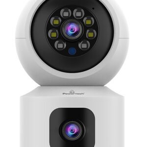POWERTECH smart κάμερα PT-1338, 2MP, dual lens, WiFi, PTZ, SD