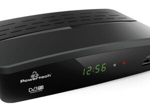 POWERTECH ψηφιακός δέκτης PT-779, MPEG4, DVB-T2, H.265, RJ45